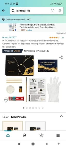Kintsugi Kit krājumi FBA sūtījumam